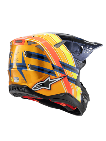 S-M10 TLD EDITION 25 ECE06 - DRK BLUE/ORG/YLW FLUO/RED