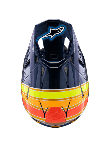 S-M10 TLD EDITION 25 ECE06 - DRK BLUE/ORG/YLW FLUO/RED