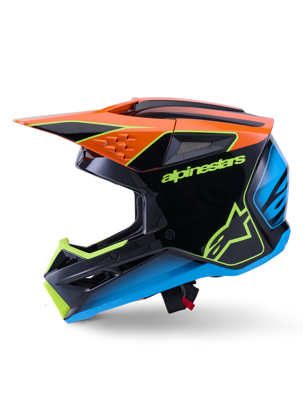 SM3 FRAY HELMET ECE06 - BLACK/ORANGE/YELLOW FL G