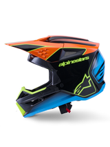 SM3 FRAY HELMET ECE06 - BLACK/ORANGE/YELLOW FL G