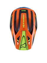 SM3 FRAY HELMET ECE06 - BLACK/ORANGE/YELLOW FL G