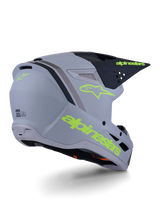 SM3 RADIUM HELMET ECE06 - GRAY/BLACK/YELLOW FL/