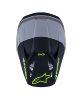 SM3 RADIUM HELMET ECE06 - GRAY/BLACK/YELLOW FL/