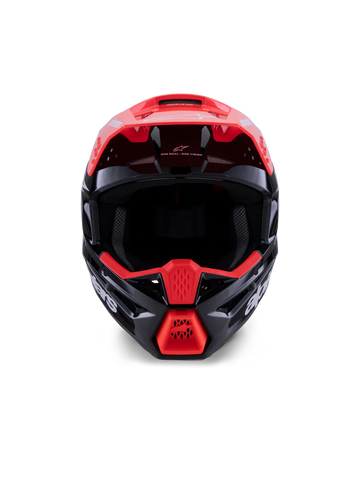 SM3 RADIUM HELMET ECE06 - Black/Red FLUO/WHITE
