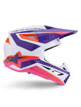 SM3 HEAT HELMET ECE06 - WHITE/PURPLE/PINK