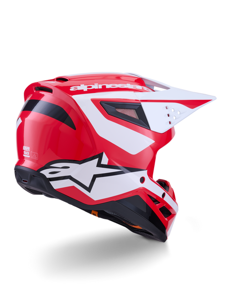 SM3 HEAT HELMET ECE06 - RED/WHITE/BLACK