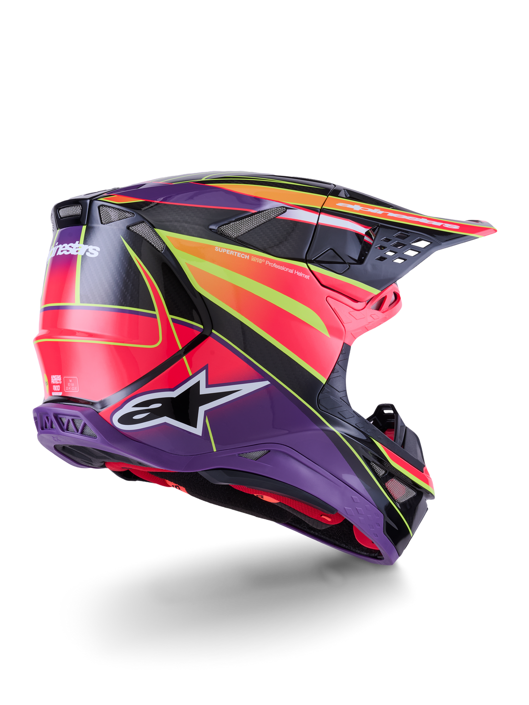 SUPERTECH S-M10 ERA HELMET ECE 22.06 - PINK/VIOLET/YELLOW FLUO