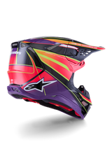 SUPERTECH S-M10 ERA HELMET ECE 22.06 - PINK/VIOLET/YELLOW FLUO