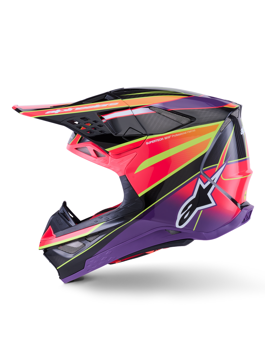 SUPERTECH S-M10 ERA HELMET ECE 22.06 - PINK/VIOLET/YELLOW FLUO