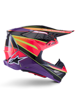 SUPERTECH S-M10 ERA HELMET ECE 22.06 - PINK/VIOLET/YELLOW FLUO