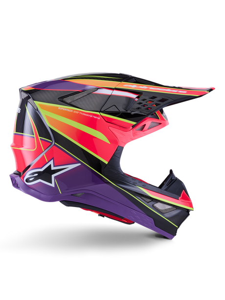 SUPERTECH S-M10 ERA HELMET ECE 22.06 - PINK/VIOLET/YELLOW FLUO