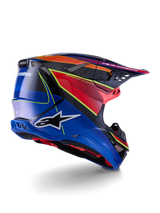 SUPERTECH S-M10 ERA HELMET ECE 22.06 - BLUE/RED/YELLOW FLUO
