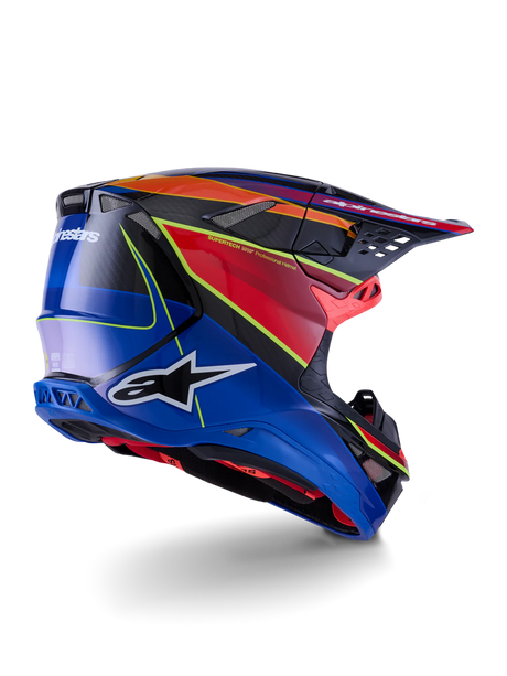 SUPERTECH S-M10 ERA HELMET ECE 22.06 - BLUE/RED/YELLOW FLUO