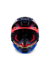 SUPERTECH S-M10 ERA HELMET ECE 22.06 - BLUE/RED/YELLOW FLUO