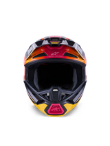 SM7 RISE HELMET ECE06 - BLACK/YELLOW/PINK