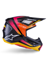SM7 RISE HELMET ECE06 - BLACK/YELLOW/PINK