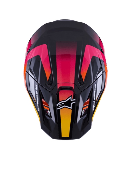 SM7 RISE HELMET ECE06 - BLACK/YELLOW/PINK