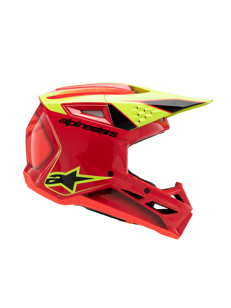 SM3 YOUTH FRAY HELMET ECE06 - RED/YELLOW FLUO/BLACK