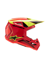 SM3 YOUTH FRAY HELMET ECE06 - RED/YELLOW FLUO/BLACK