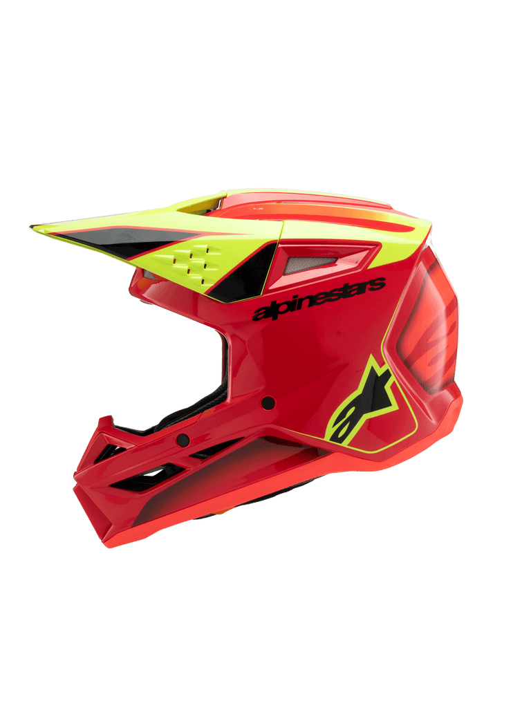 SM3 YOUTH FRAY HELMET ECE06 - RED/YELLOW FLUO/BLACK