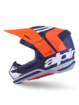 SM7 CORE HELMET ECE06 - ORANGE/BLUE/