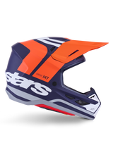 SM7 CORE HELMET ECE06 - ORANGE/BLUE/