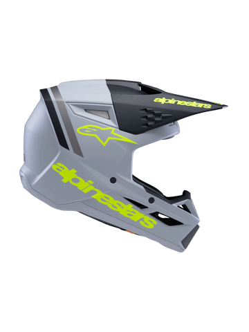 SM3 YOUTH RADIUM HELMET ECE06 - GRAY/BLACK/YELLOW FL/