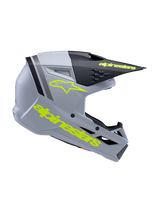 SM3 YOUTH RADIUM HELMET ECE06 - GRAY/BLACK/YELLOW FL/