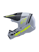SM3 YOUTH RADIUM HELMET ECE06 - GRAY/BLACK/YELLOW FL/