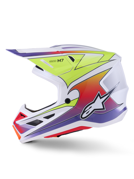 SM7 FUSE HELMET ECE06 - WH/YELLOW FLUO/PURPLE