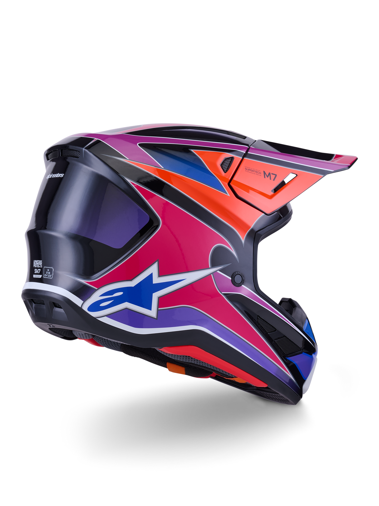 SM7 FUSE HELMET ECE06 - BLUE/PURPLE/PINK