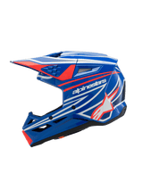 SM3 YOUTH WURX HELMET ECE06 - BLUE/RED/WHITE/BLACK GL