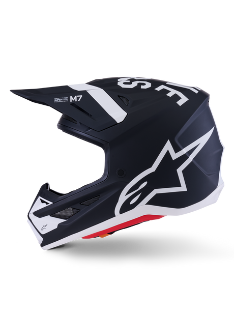 SM7 DASHER HELMET ECE06 - BLACK/WHITE/