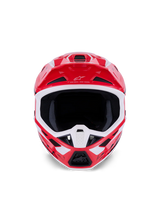 SM7 DEED HELMET ECE06 - RED BLACK/WHITE