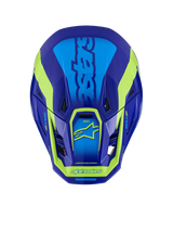SM7 DEED HELMET ECE06 - BLUE/YELLOW FLUO