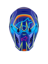 SM7 CAST HELMET ECE06 - BLUE/PINK/YELLOW FLUO