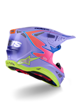 S-M10 JETT LAWRENCE R01 HELMET ECE06 - PURPLE/PINK FL/YELLOW FLUO GLS