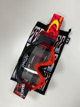 OAKLEY O FRAME TLD COLLECTION MX GOGGLE PAINTED RED FIRE IRIDIUM LENS