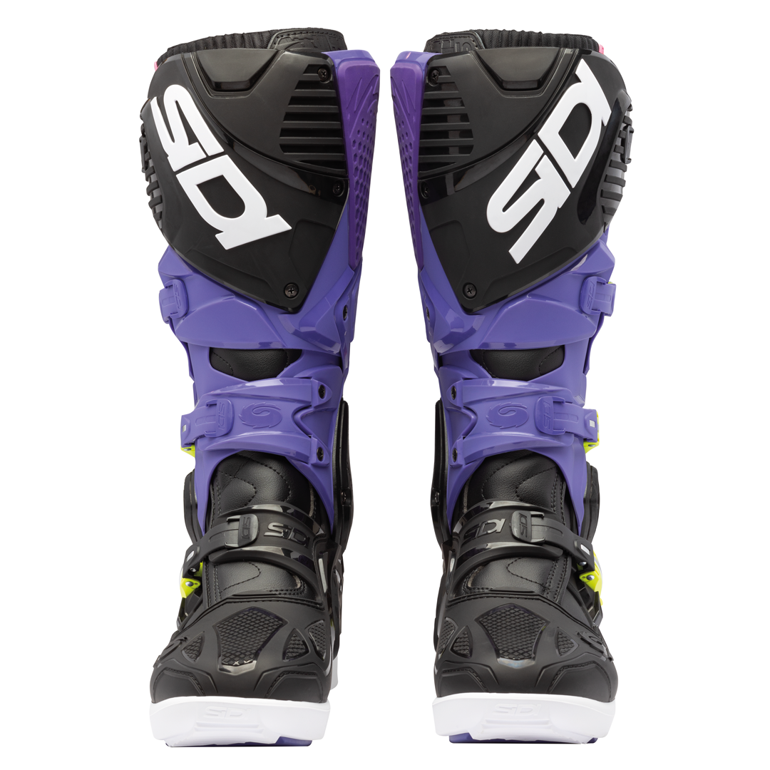 Sidi Crossfire 3 SRS CE Boots Violet/Black/Fluo Yellow