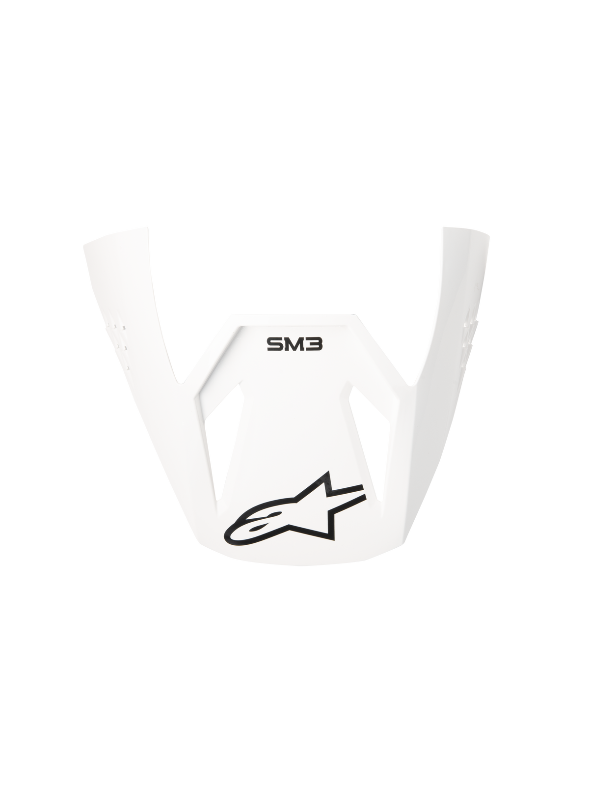 SM3 SOLID VISOR ECE06 - WHITE Alpinestars motocross kit