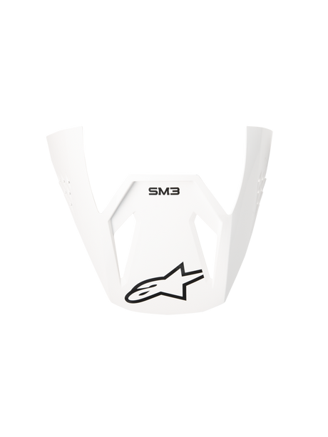 SM3 SOLID VISOR ECE06 - WHITE Alpinestars motocross kit
