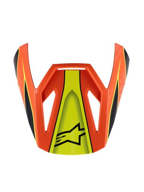 SM3 YOUTH FRAY VISOR ECE06 - BLACK/ORANGE/YELLOW FL G Alpinestars motocross kit