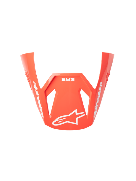 SM3 RADIUM VISOR ECE06 - Black/Red FLUO/WHITE Alpinestars motocross kit