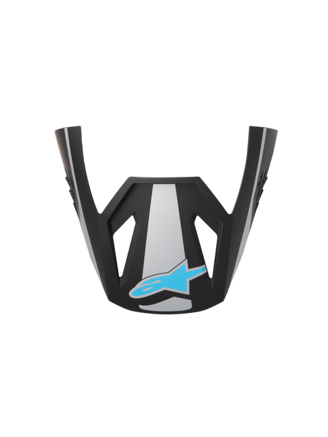 SM3 HEAT VISOR ECE06 - SILVER/BLUE/BLACK Alpinestars motocross kit
