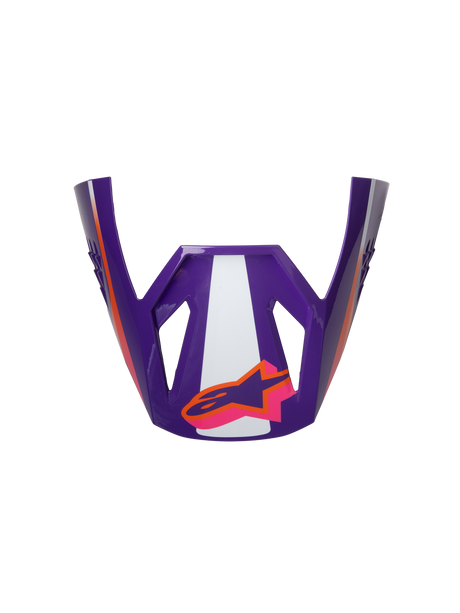 SM3 HEAT VISOR ECE06 - WHITE/PURPLE/PINK Alpinestars motocross kit