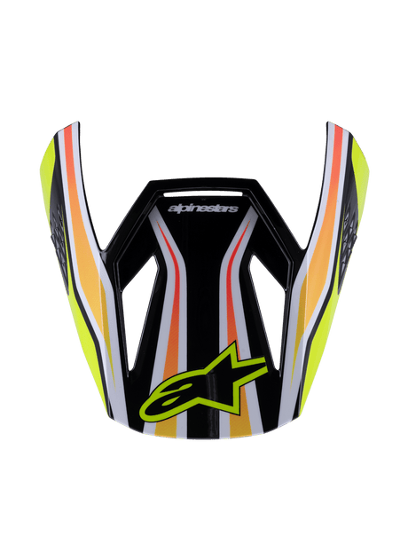 SM3 YOUTH WURX VISOR ECE06 - BLACK/YELLOW FL/BLUE/RED GL Alpinestars motocross kit