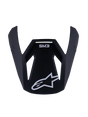 SM3 YOUTH SOLID VISOR ECE06 - BLACK Alpinestars motocross kit
