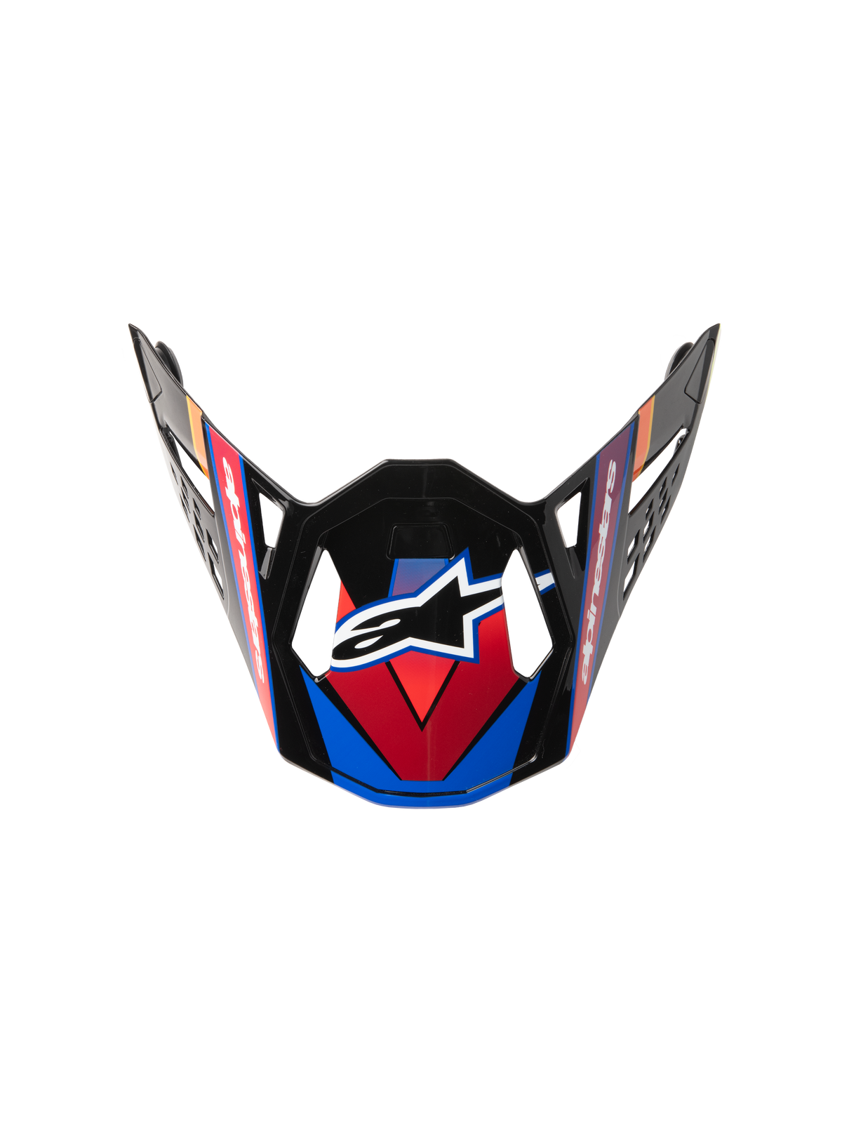 VISOR S-M10 22.06 - ERA - BLUE/RED/YELLOW FLUO Alpinestars motocross kit