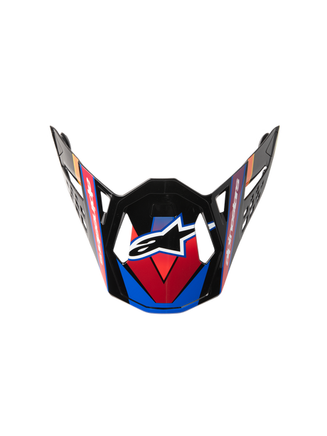 VISOR S-M10 22.06 - ERA - BLUE/RED/YELLOW FLUO Alpinestars motocross kit