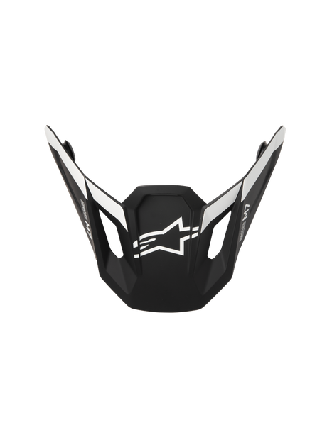 SM7 DASHER VISOR ECE06 - BLACK/WHITE/ Alpinestars motocross kit